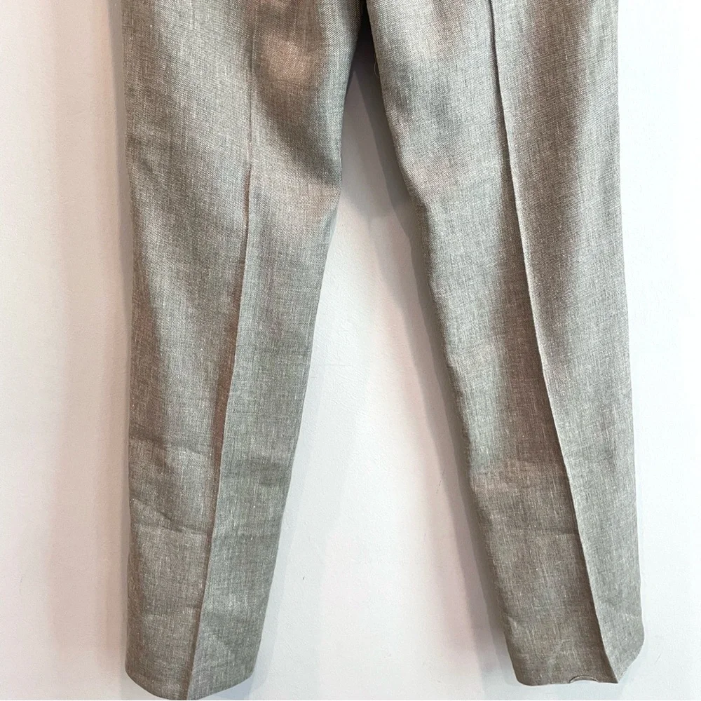 Elie Tahari 2 PC Linen Blend Tweed Blazer Pants Suit Set - Picture 16 of 16